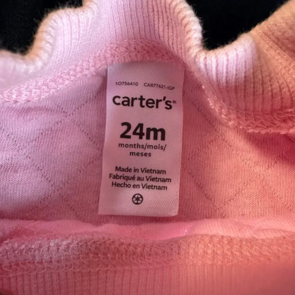 Carter’s Toddler Girl 24M Pink Quilted Bunting Outfit